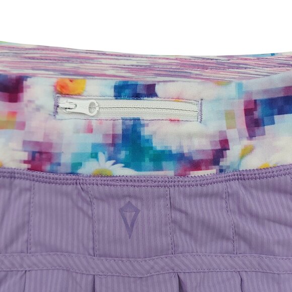 Ivivva by Lululemon Skort Girls 6 Purple Ruffles Lightweight Athleisure Running - Picture 5 of 8